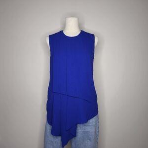 BCBGMAXAZRIA Pleated Side Blouse